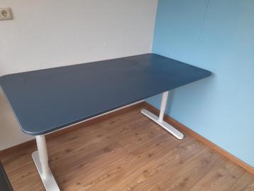 bureau bekant blauw 160 x 80 - afbeelding 1 bureau bekant blauw 160 x 80 - afbeelding 1