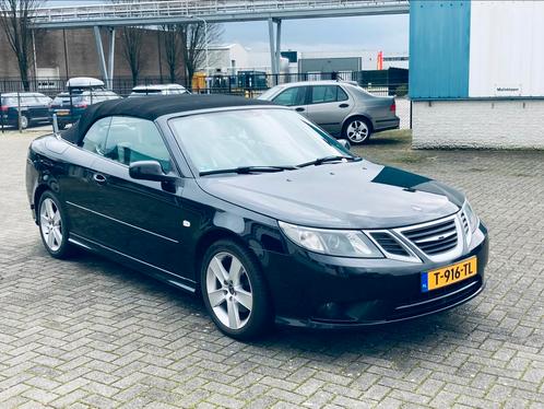 Saab 9-3 1.8t Cabrio Lpg-g3, Auto's, Saab, Bedrijf, Saab 9-3, Stoelverwarming, LPG, Euro 4, Cabriolet, Handgeschakeld, Zwart, Beige