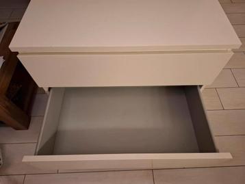 Witte Malm kast van Ikea met 3 lades - afbeelding 5 Witte Malm kast van Ikea met 3 lades - afbeelding 5