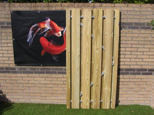 schuttingdeur 90x180 met gegalvaniseerde stalen poortframe, Tuin en Terras, Tuinpoorten, Nieuw, Draaipoort, Hout, 150 tot 200 cm