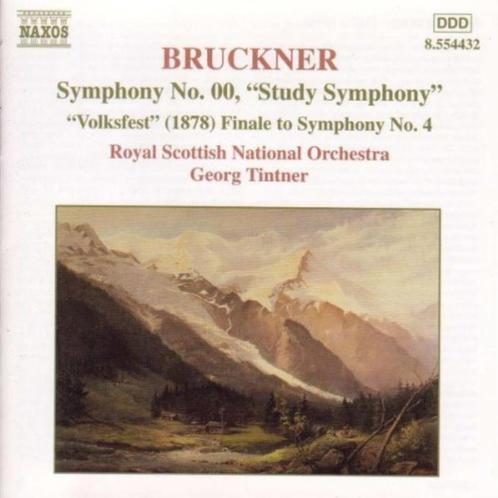 BRUCKNER Symphony no. 00 CD TINTNER NAXOS NIEUWSTAAT, Cd's en Dvd's, Cd's | Klassiek, Zo goed als nieuw, Orkest of Ballet, Romantiek