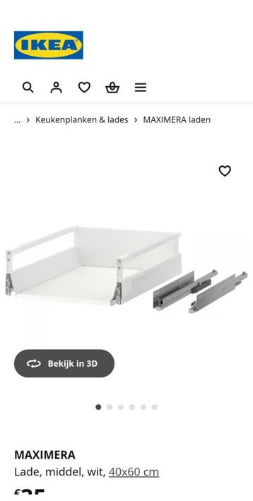 Ikea Maximera 503.193.50 lades nieuw nog in doos, 2 voor 1 - afbeelding 4 Ikea Maximera 503.193.50 lades nieuw nog in doos, 2 voor 1 - afbeelding 4