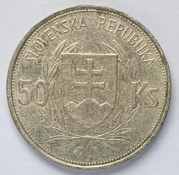Slowakije 50 Korun 1944 zilver 