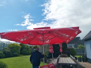3 mooie almdudler parasols 3.50x3.50.m