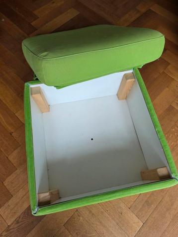 Groene vierkante poef Kivik van Ikea - afbeelding 3 Groene vierkante poef Kivik van Ikea - afbeelding 3