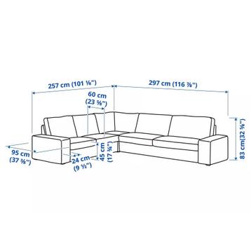 Ikea KIVIK 5-zitsbank - Gebruikt - afbeelding 6 Ikea KIVIK 5-zitsbank - Gebruikt - afbeelding 6