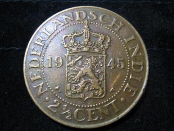 Bevrijd Nederlands Indie 2 1/2 Cent 1945p, WW2 #c61