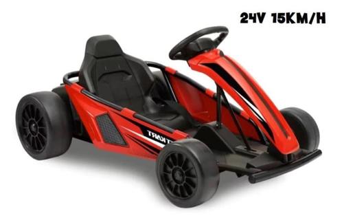 Drift Kart Fast track rood 24V , 2x12V9ah accu 15Km/h,, Kinderen en Baby's, Speelgoed | Buiten | Accuvoertuigen, Nieuw, Ophalen of Verzenden