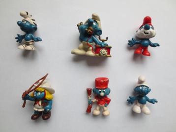 Smurfen poppetjes + miniboekje