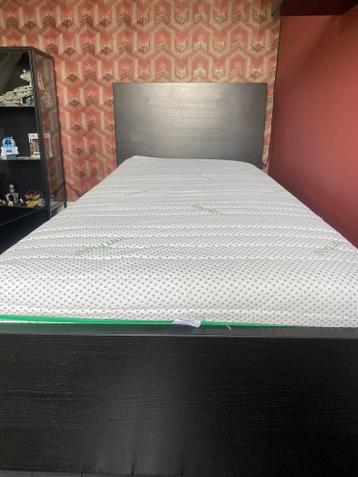 MALM Bedframe, hoog, met 2 bedlades, zwartbruin, + Matrass - afbeelding 3 MALM Bedframe, hoog, met 2 bedlades, zwartbruin, + Matrass - afbeelding 3