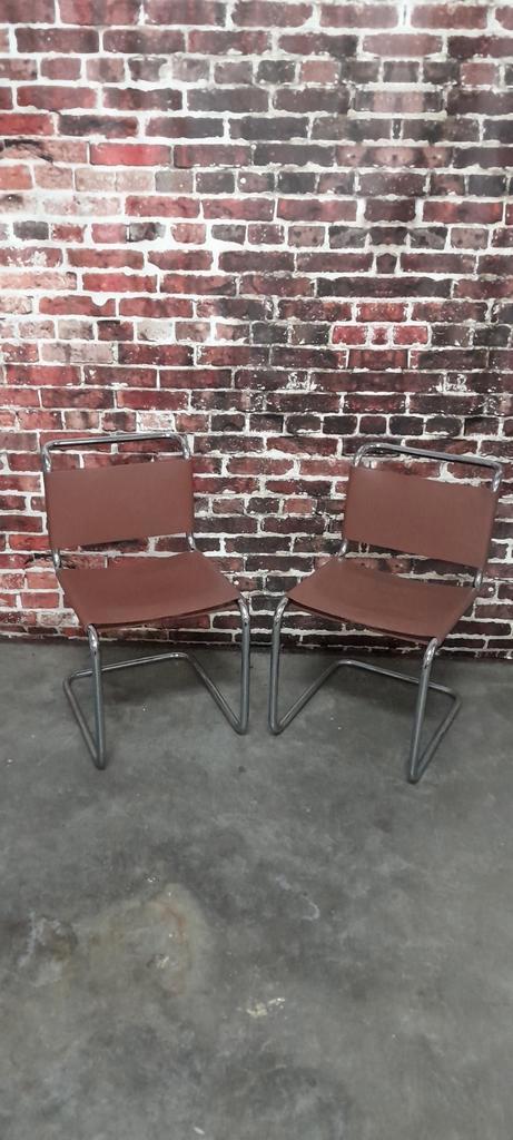 2 stoelen Marcel Breuer Spoleto Gavina, Huis en Inrichting, Stoelen, Gebruikt, Ophalen