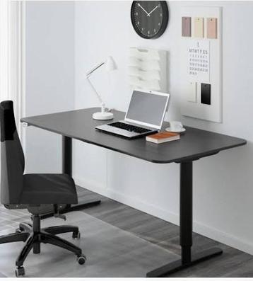 Ikea Bekant bureau grijs 160x80 en stoel Volmar grijs - afbeelding 2 Ikea Bekant bureau grijs 160x80 en stoel Volmar grijs - afbeelding 2