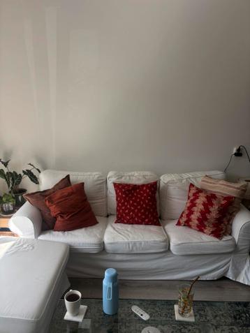 Matching set (Ektorp Ikea) bank, poef, stoel - afbeelding 5 Matching set (Ektorp Ikea) bank, poef, stoel - afbeelding 5