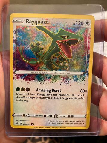 Pokemon kaart Rayquaza 138/185