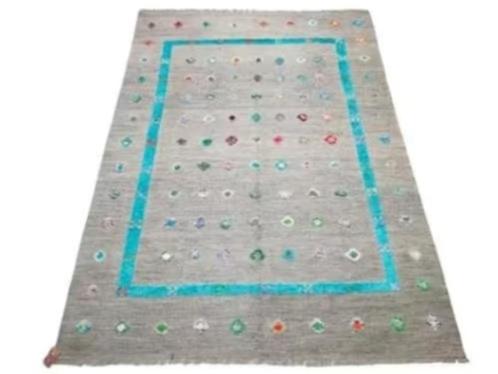 Handgeknoopt Afghaans wol Kelim tapijt Yasmoon gray 210x288, Huis en Inrichting, Stoffering | Tapijten en Kleden, Nieuw, 200 cm of meer