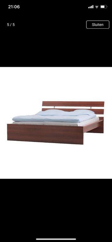 Ikea hopen bedframe voor matras 160 breed incl. lattenbodems - afbeelding 4 Ikea hopen bedframe voor matras 160 breed incl. lattenbodems - afbeelding 4