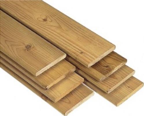 Schuttingplanken 1,5 x 14 x 180 cm € 2,60, Tuin en Terras, Palen, Balken en Planken, Nieuw, Planken, 250 cm of meer, Hardhout