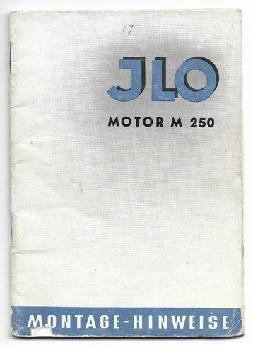 JLO M250 Montage Hinweise reparatiehandleiding (7043z)