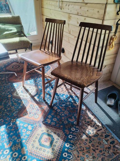 Vintage Scandinavische stoelen, Huis en Inrichting, Stoelen, Gebruikt, Twee, Ophalen