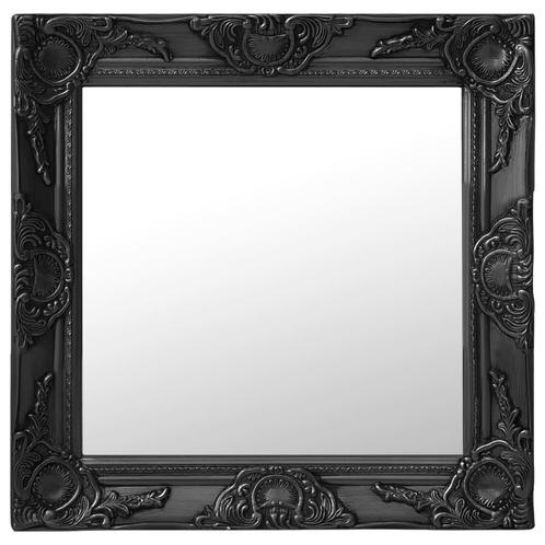 Wandspiegel spiegel 50x50 cm zwart barok GRATIS BEZORGD!, Huis en Inrichting, Woonaccessoires | Spiegels, Nieuw, 50 tot 75 cm