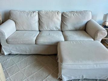 IKEA EKTORP 3-zitsbank + poef - afbeelding 3 IKEA EKTORP 3-zitsbank + poef - afbeelding 3