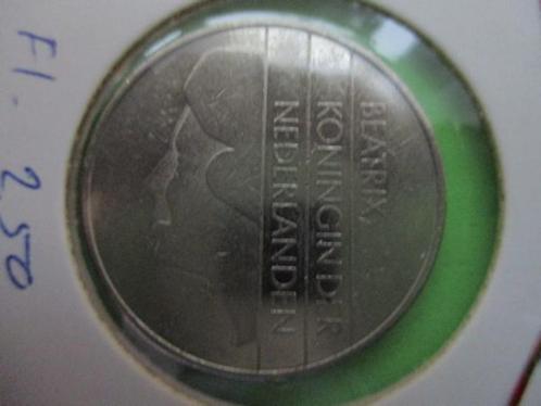 (vawK2230) Munt 1989 Nederland Beatrix twee Gulden vijftig, Postzegels en Munten, Munten | Nederland, Losse munt, 2½ gulden, Koningin Beatrix