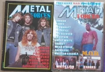 Metal Forces UK magazine 80's Metallica Slayer