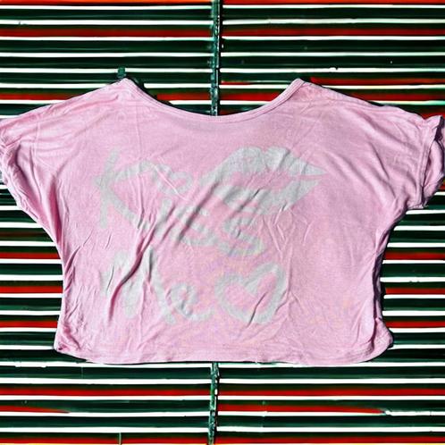 Kort shirtje roze maat 146, Kinderen en Baby's, Kinderkleding | Maat 146, Gebruikt, Ophalen of Verzenden
