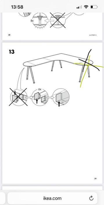 Ikea Galant hoek bureau - afbeelding 14 Ikea Galant hoek bureau - afbeelding 14
