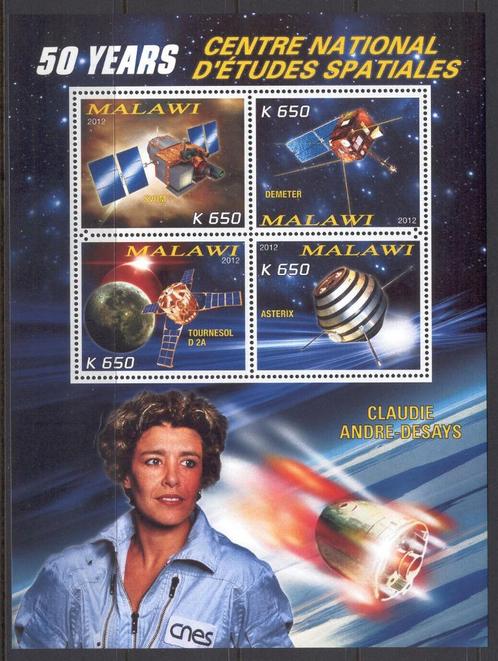 Space, 50 Years - Malawi 2012 - Postfris II, Postzegels en Munten, Postzegels | Thematische zegels, Postfris, Vliegtuigen, Verzenden