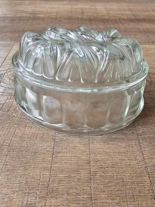 Prachtige antieke puddingvorm Glasfabriek Leerdam €6, Antiek en Kunst, Antiek | Glas en Kristal, Ophalen of Verzenden