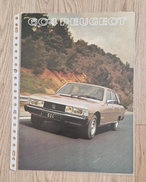 Folders Peugeot 604, Boeken, Auto's | Folders en Tijdschriften, Zo goed als nieuw, Peugeot, Ophalen of Verzenden