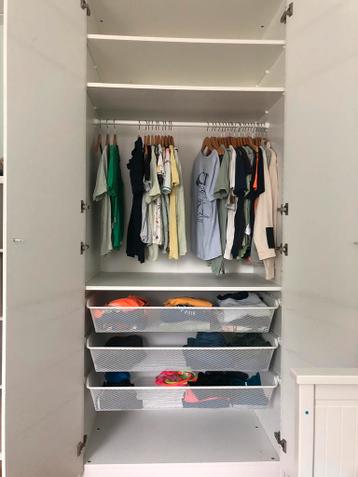 Ikea- kast Pax, 3-deurs met lades, roede en planken - afbeelding 8 Ikea- kast Pax, 3-deurs met lades, roede en planken - afbeelding 8