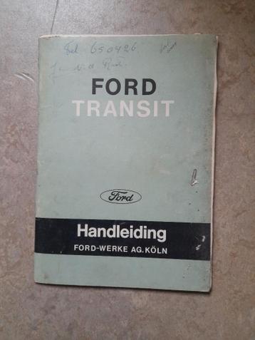 Ford Transit instructie boekje