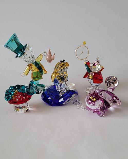 Swarovski, Alice in Wonderland Serie Compleet. Kristallijn, Verzamelen, Swarovski, Nieuw, Figuurtje, Ophalen of Verzenden