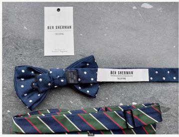 2 preppy bow ties , 2 mooie vlinderdassen