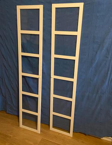 2 IKEA Billy Kiaby Deuren voor Boekenkast Wit Hout en Glas - afbeelding 1 2 IKEA Billy Kiaby Deuren voor Boekenkast Wit Hout en Glas - afbeelding 1