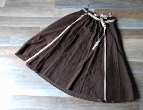 VINTAGE BOHO ROK suede xs 34, Kleding | Dames, Rokken, Zo goed als nieuw, Maat 34 (XS) of kleiner, Bruin, Onder de knie, Ophalen of Verzenden