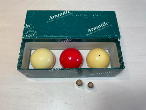 Aramith biljartballen 54 mm in doos, Sport en Fitness, Biljarten en Poolen, Keu of Ballen, Ophalen of Verzenden