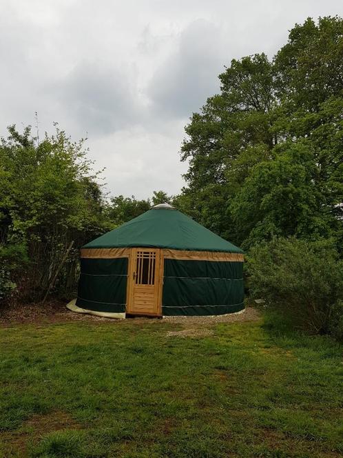 Gebruikte - YURT  6  meter  met  lichtkoepel, Caravans en Kamperen, Tenten, meer dan 6, Gebruikt, Ophalen