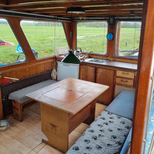 Sleepboot Amsterdammertje tiny house aan het water wonen, Watersport en Boten, Motorboten en Motorjachten, Gebruikt, Staal, 12 meter of meer