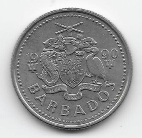 Barbados 10 cents 1990 KM# 12, Postzegels en Munten, Munten | Amerika, Losse munt, Midden-Amerika, Verzenden