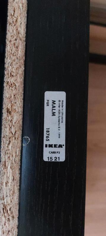 Ikea Malm bureau zwart - uit elkaar - afbeelding 2 Ikea Malm bureau zwart - uit elkaar - afbeelding 2