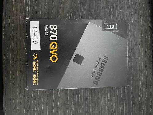 Samsung 870 QVO 1TB SSD, Computers en Software, Harde schijven, Nieuw, Laptop, Intern, SSD, SATA, Ophalen of Verzenden