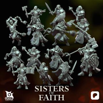 Sisters of faith warband van Punga Miniatures