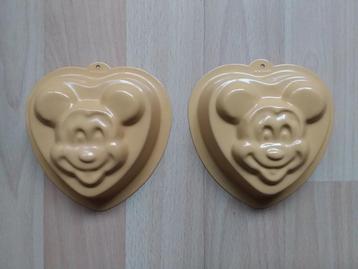 Bakvormen, hart met Mickey Mouse, Disney, 2 stuks, nieuw!