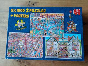 Twee x 1000 stukjes | Jan van Haasteren puzzel | Boks + Shop
