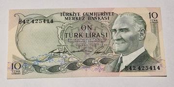 Turkije 10 Lira 1971 (uncirculated high grade)
