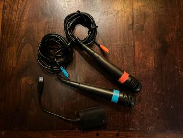 SET ORIGINELE SINGSTAR MICROFOON VOOR PLAYSTATION 2 - WIRED