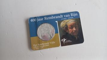 Munten Zilveren €5 Rembrandt van Rijn